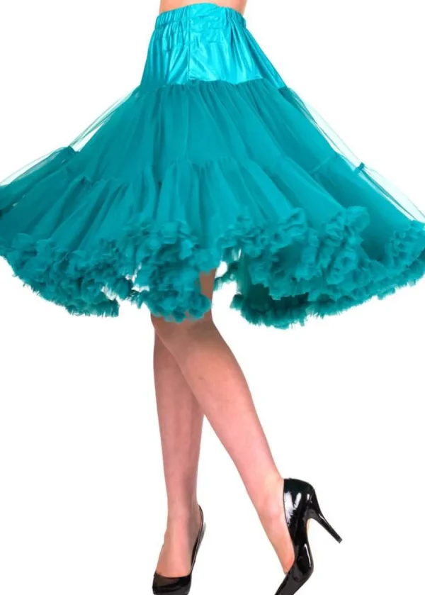 Banned 50's Petticoat Long Teal