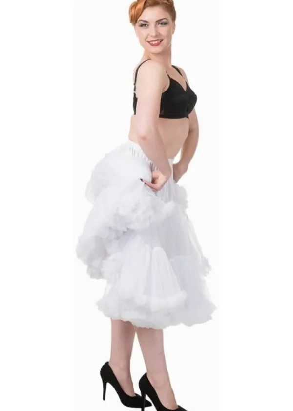 Banned 50's Petticoat Long White