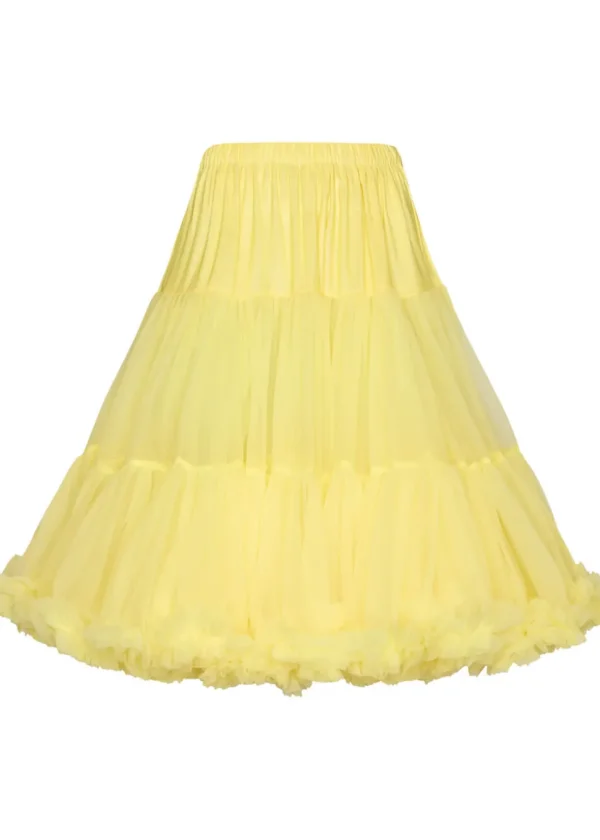 Banned 50's Petticoat Long Yellow