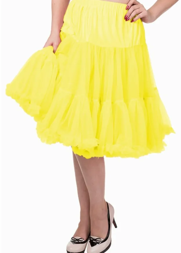 Banned 50's Petticoat Long Yellow