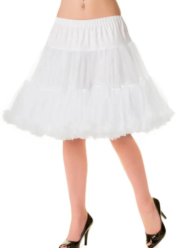 Banned 50's Petticoat Short White