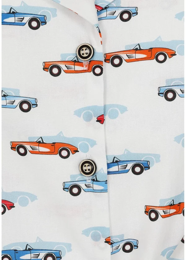 Banned Sandy Retro Car 50's Blouse White