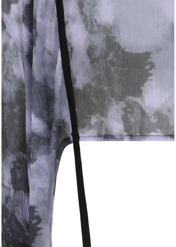 Banned Selene Mesh Blouse Black Lilac