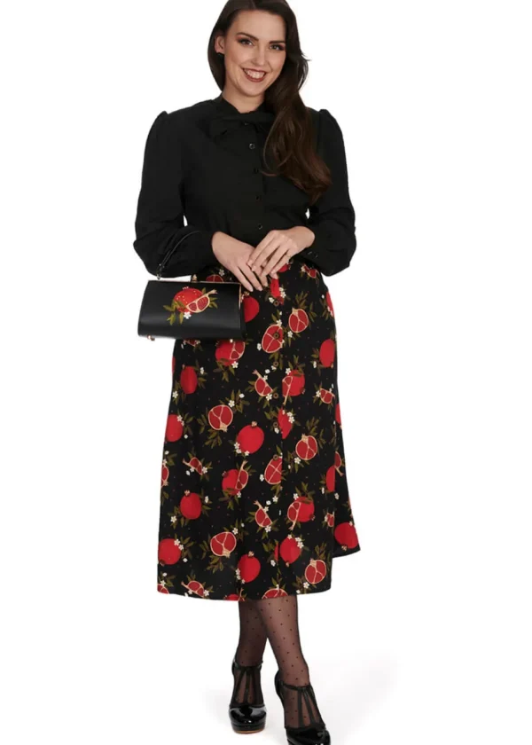 Banned Spot Texture 40's Blouse Black