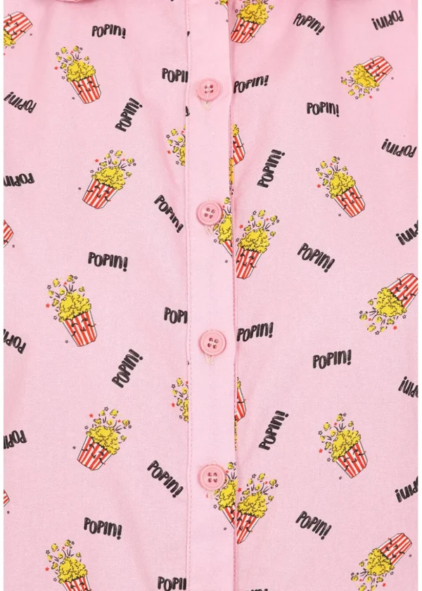 Banned Star Popcorn Blouse Pink