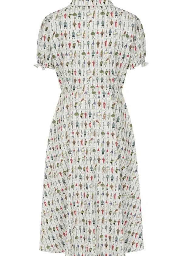 Banned Star Retro Sports 40's Dress White