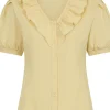Banned Summer Sweetheart 40's Blouse Peach