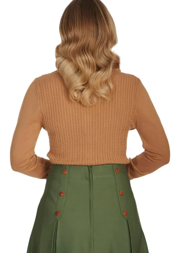Banned Sylvia 50's Cardigan Biscuit Beige