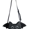 Banned Wendigo Bat Cat Shoulderbag Black