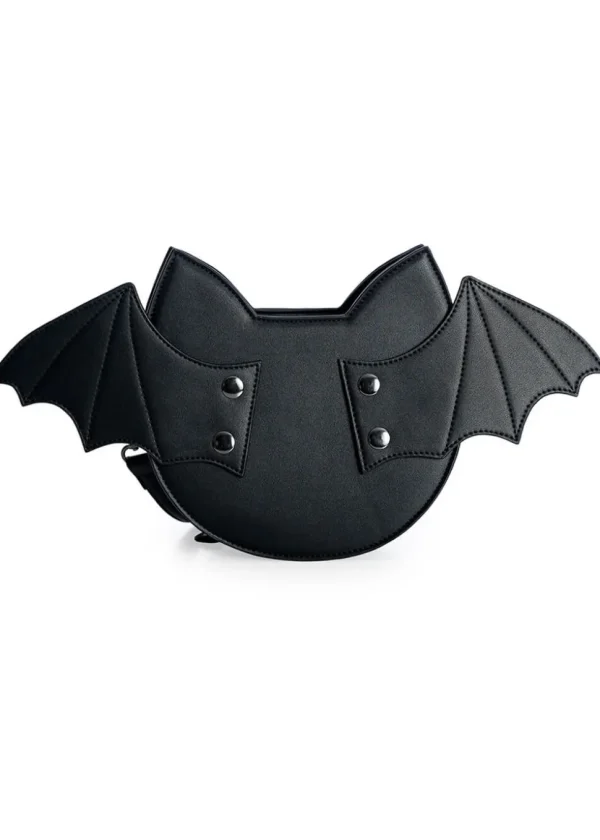 Banned Wendigo Bat Cat Shoulderbag Black