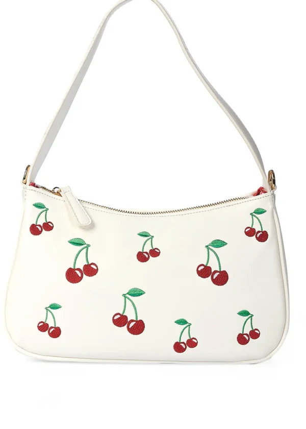 Banned Wild Cherry 50's Shoulderbag Offwhite
