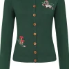 Banned Woodland Mushroom 40's Cardigan Green