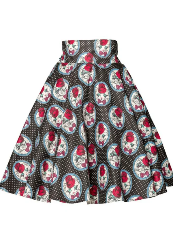 Belsira Madame La Kitty 50's Swing Skirt