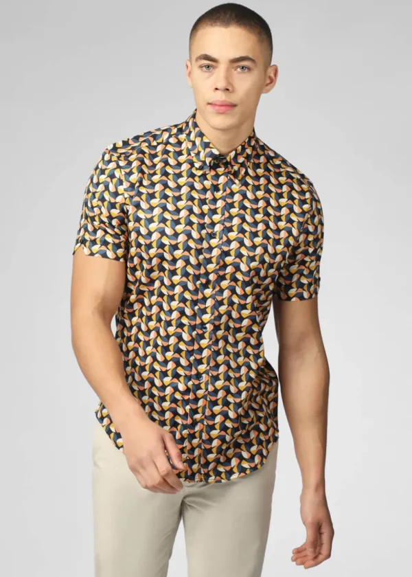 Ben Sherman Bauhaus Shirt Midnight Multi