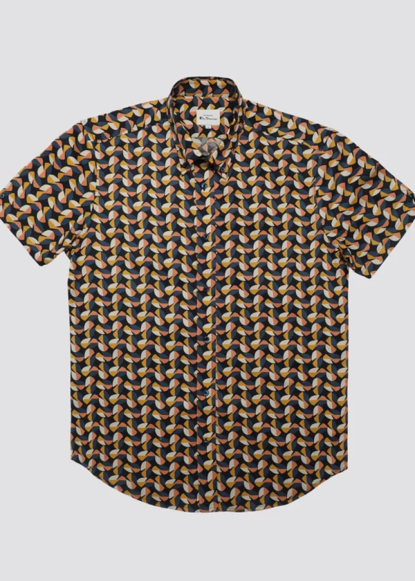 Ben Sherman Bauhaus Shirt Midnight Multi