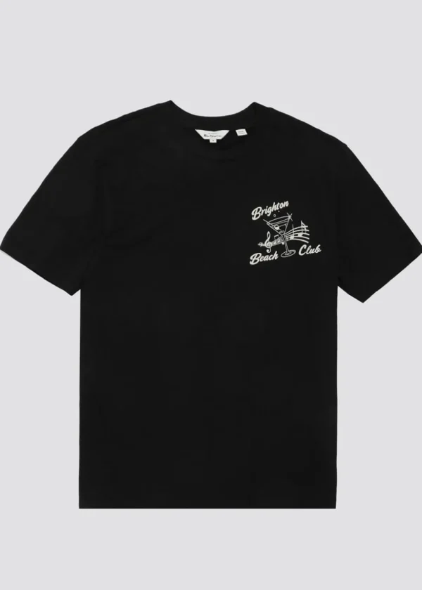 Ben Sherman Brighton Beach Club T-Shirt Black