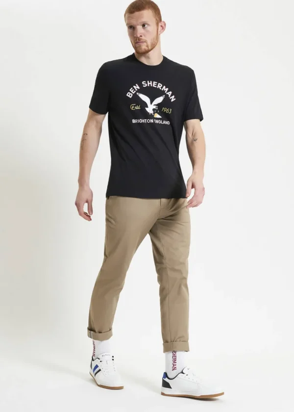 Ben Sherman Brighton Seagull T-Shirt Black