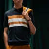 Ben Sherman Chest Stripe Polo Black