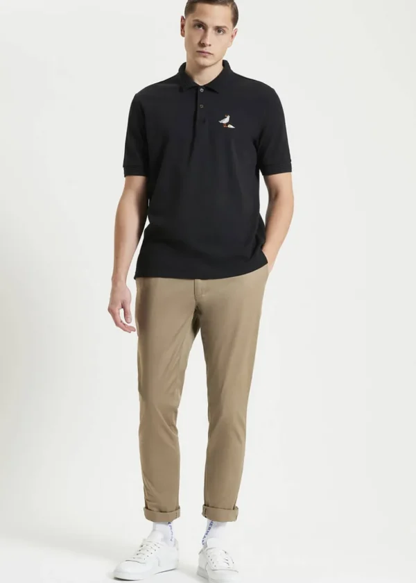 Ben Sherman Gull Embroidery Polo Zwart
