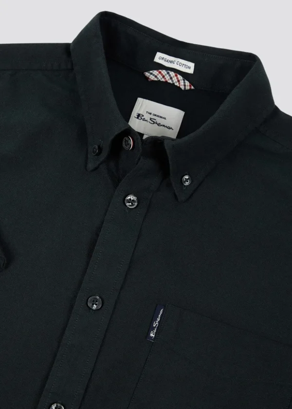 Ben Sherman Organic Oxford Short Sleeve Shirt Black