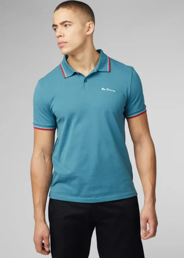 Ben Sherman Signature 60's Polo Teal