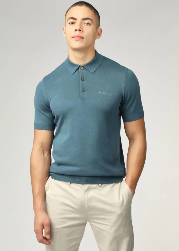 Ben Sherman Signature Short Sleeve Polo Teal