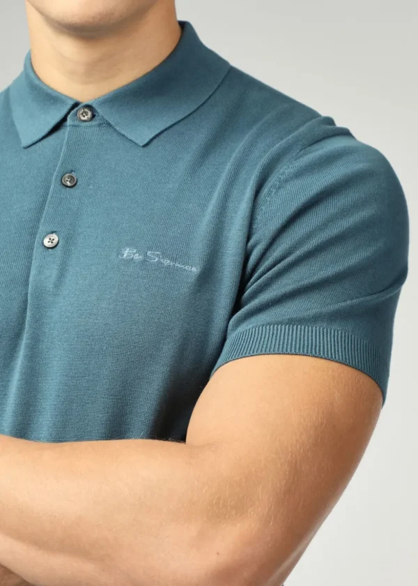 Ben Sherman Signature Short Sleeve Polo Teal