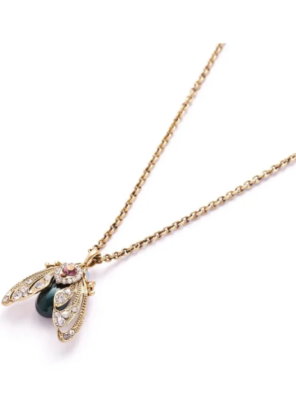 Bill Skinner Bejewelled Moth Necklace