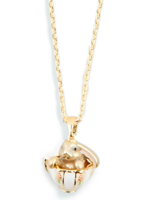Bill Skinner Bunny in A Tea Cup Necklace