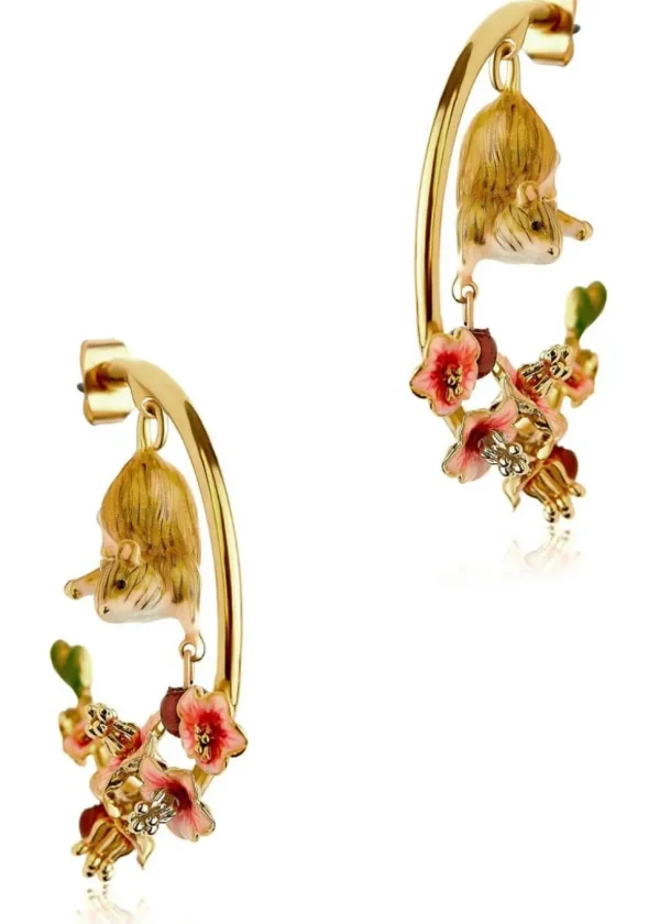 Bill Skinner Conker Mouse Earrings