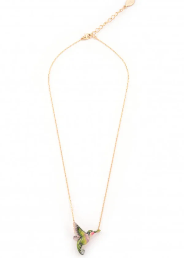 Bill Skinner Hummingbird Necklace Gold