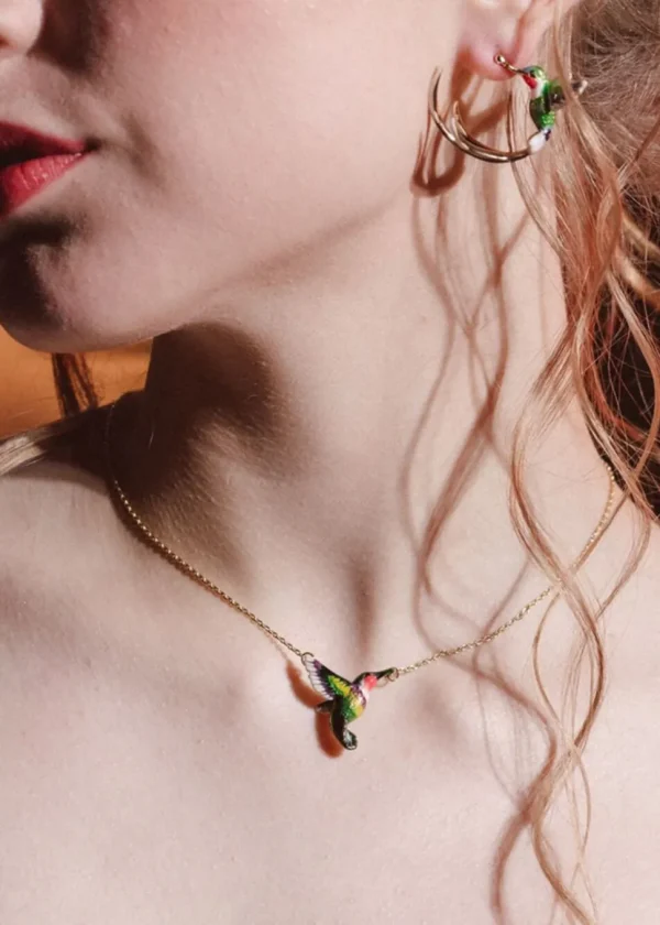 Bill Skinner Hummingbird Necklace Gold