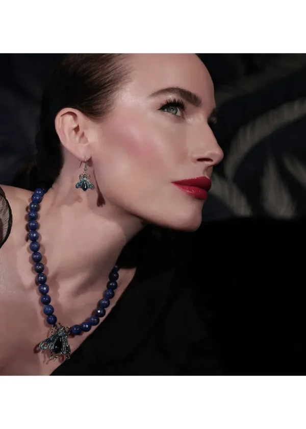 Bill Skinner Vintage Moth Drop Earrings