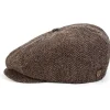 Brixton Brood Snap Cap Brown Khaki