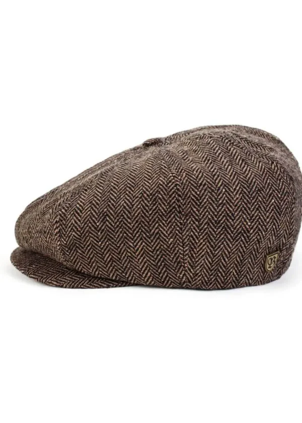 Brixton Brood Snap Cap Brown Khaki