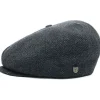 Brixton Brood Snap Cap Grey Black