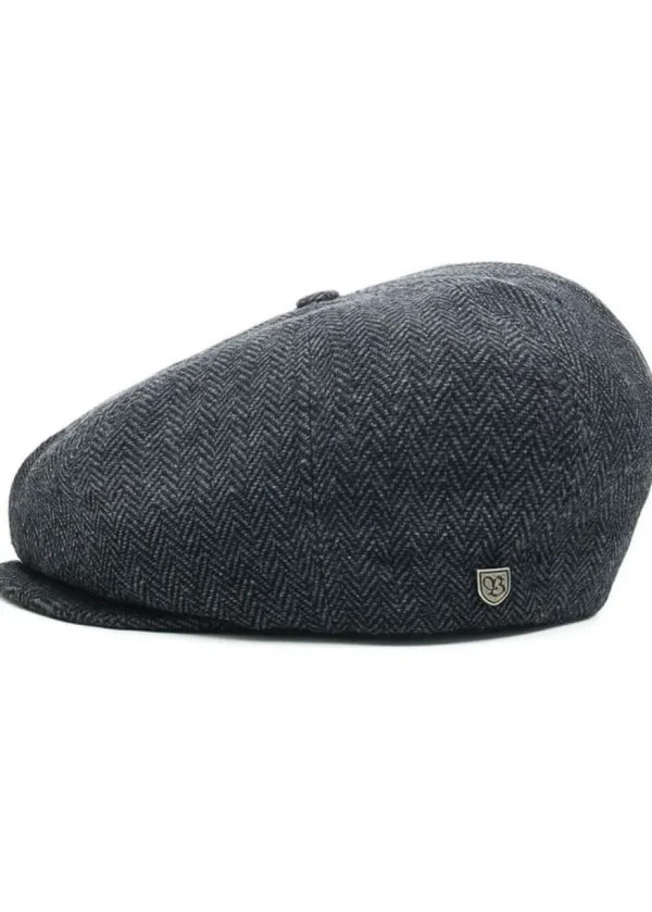 Brixton Brood Snap Cap Grey Black