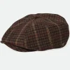 Brixton Brood Snap Cap in Cranberry Juice Sepia