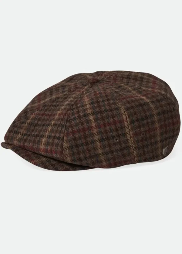 Brixton Brood Snap Cap in Cranberry Juice Sepia