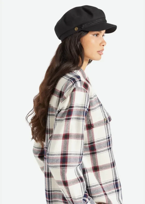 Brixton Fiddler Cap in Black