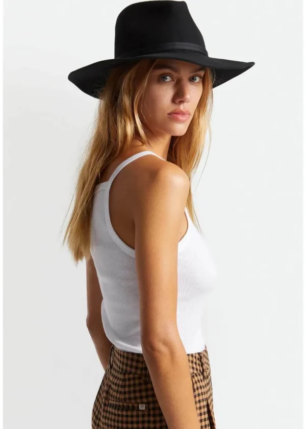 Brixton Joanna Foldable Felt Hat Black