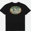Brixton Men Bass Brains Swim T-Shirt Black