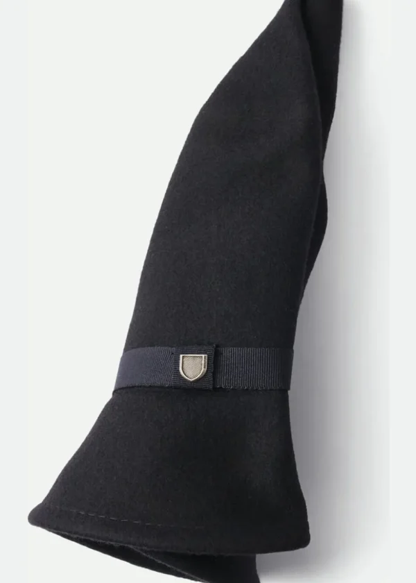 Brixton Messer Packable Fedora Hat Black