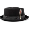 Brixton Stout Pork Pie Hat Black