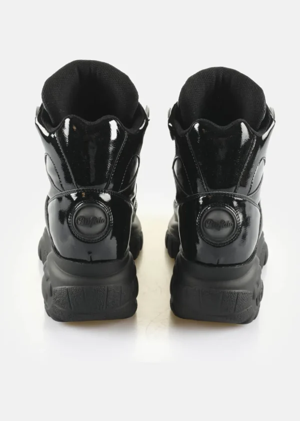 Buffalo London 1340-14 2.0 Patent Vegan Platform Sneakers in Black
