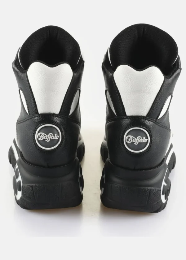 Buffalo London 1340-14 2.0 Vegan Platform Sneakers in Black White