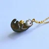 Camp Hollow River Otter Necklace Brown