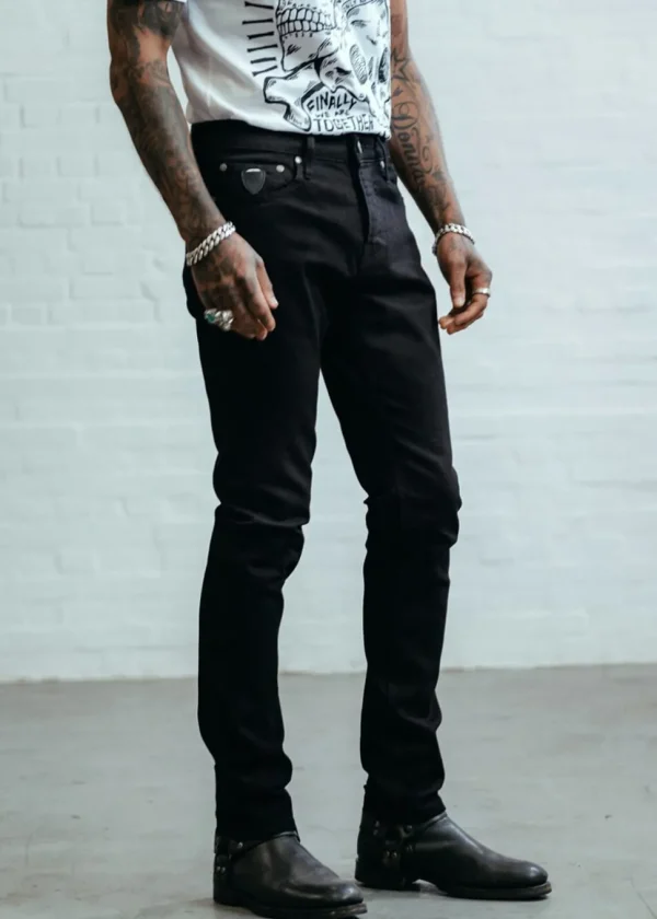 Chet Rock Men's Rockstar Skinny Jeans Black