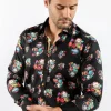 Claudio Lugli Mens Sugarskulls Shirt Black