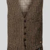 Club Of Gents Savile Row Mitch Waistcoat Brown